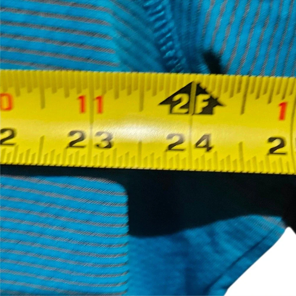 The North Face Mens FlashDry Blue Striped Short Sleeve Polo Shirt XXL NF0A3GZ1